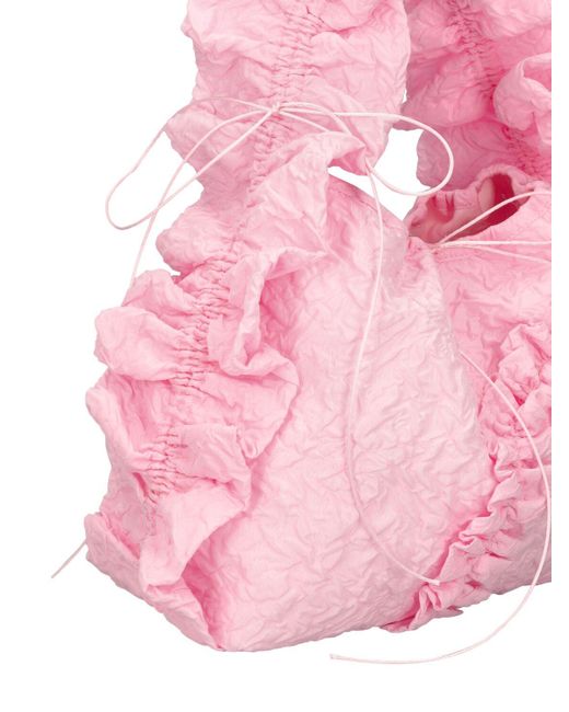 CECILIE BAHNSEN Pink Via Grappolo Matelassé Top Handle Bag