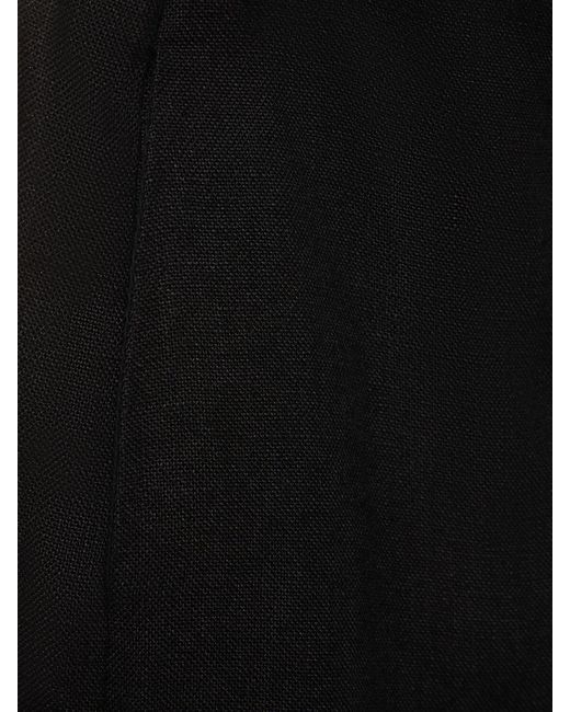 Pantalon large en lin St. Agni en coloris Black