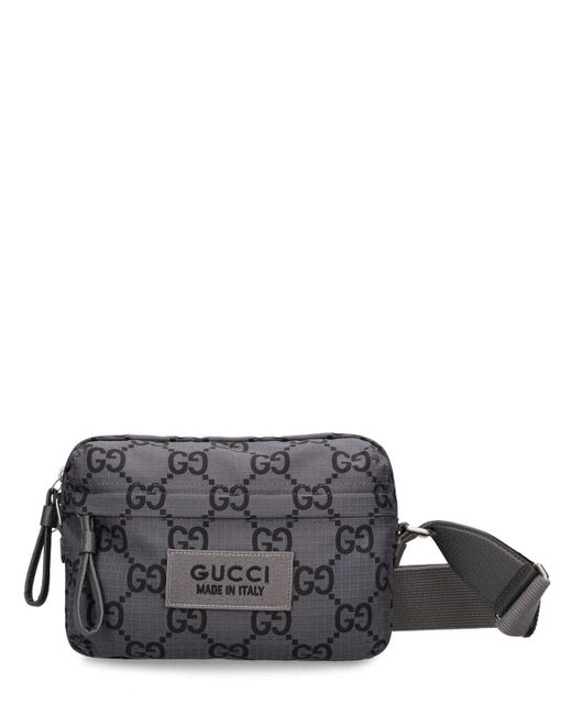 Gucci Gray gg Ripstop Nylon Crossbody Bag for men