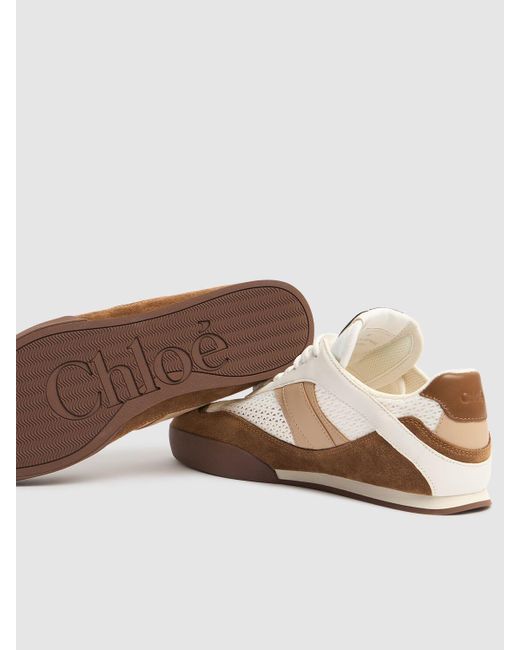 Chloé White Ledersneakers "kick"