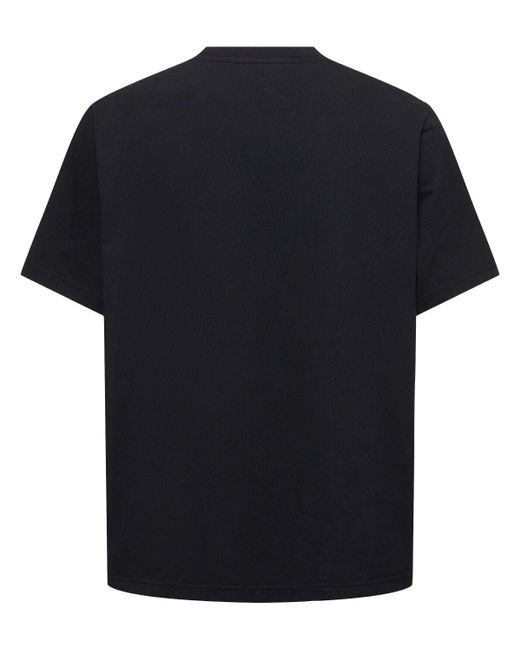 T-shirt con patch di Maison Kitsuné in Black da Uomo