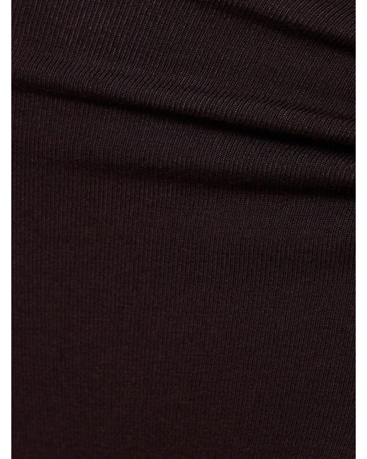ISOLE & VULCANI シームレスコットンジャージービキニ Brown