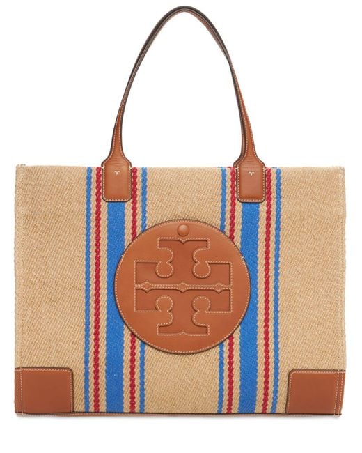 ella stripe jacquard tote bag
