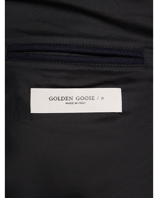Veste bomber en laine mélangée Golden Goose Deluxe Brand pour homme en coloris Blue