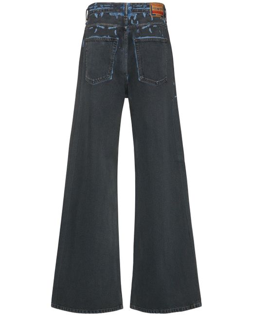 DIESEL Blue 1996 D-Sire Painted Wide Jeans