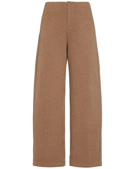 【Max Mara】国内未掲載商品 Arca カシミア＆ウール パンツ Max Mara Arca ウール&カシミアパンツ ブラウン | Lyst