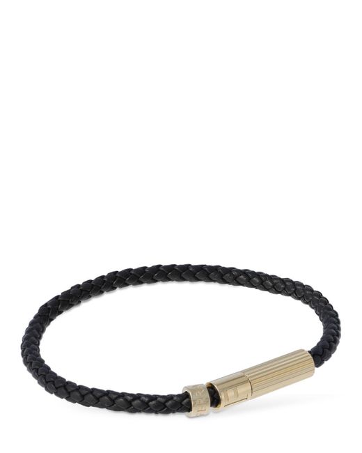 Ferragamo Black Ligscooby Brass Bracelet for men