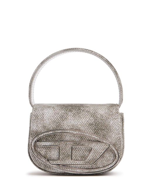 DIESEL Xs 1dr クリスタルトップハンドルバッグ Gray