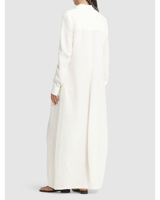 Totême  Parachute Long Shirt Dress White