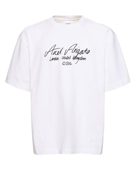 T-shirt en coton essential Axel Arigato pour homme en coloris White