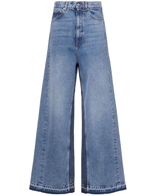 Stella McCartney Blue Damen Weite Jeans