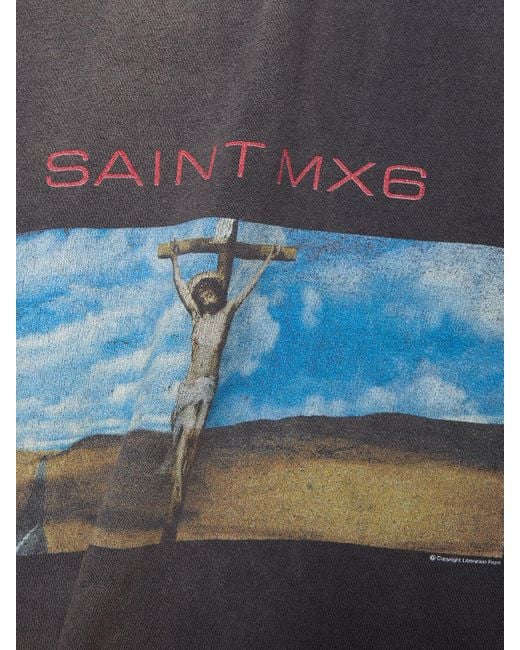 Saint Michael Gray Sky T-shirt for men