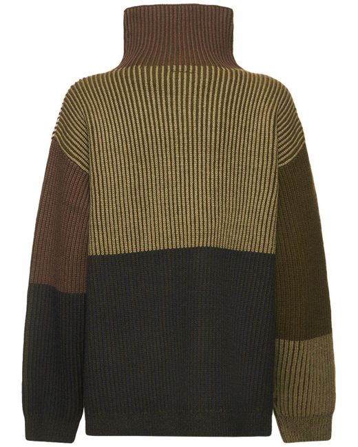Nagnata Green Hinterland Zip Knit Sweater