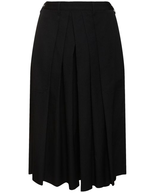 Yohji Yamamoto Black Hakama Pleated Skirt Pants for men