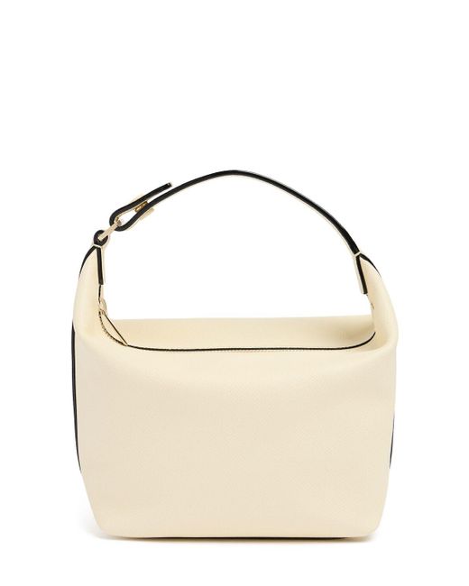 Valextra Metallic Handtasche Aus Leder "mochi"