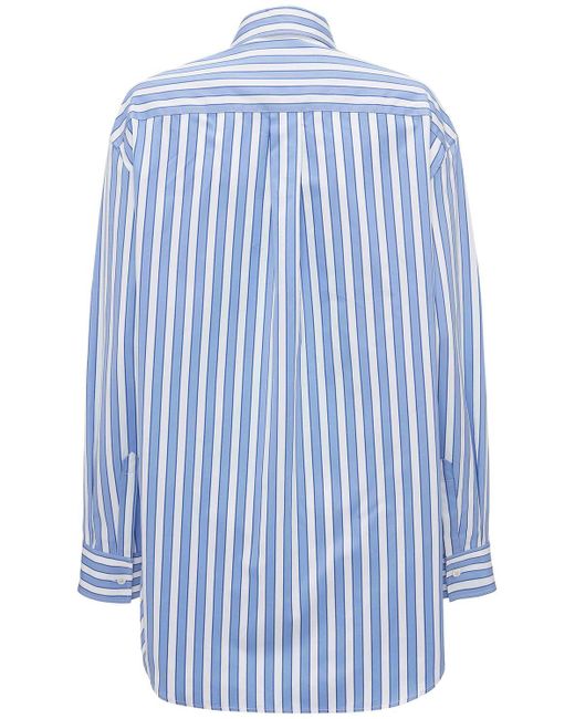 Camisa de popelina de algodón J.W. Anderson de color Blue