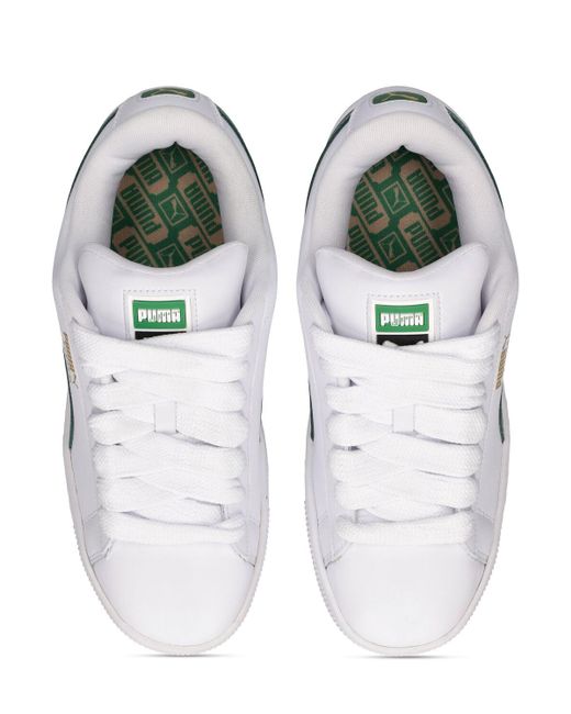 PUMA Green Xl Leather Sneakers for men