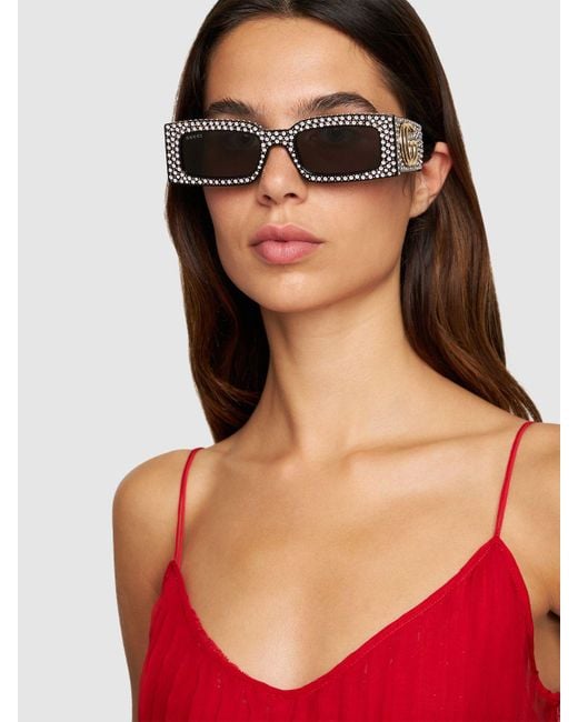 Gucci Gray gg1425s Rectangular Acetate Sunglasses