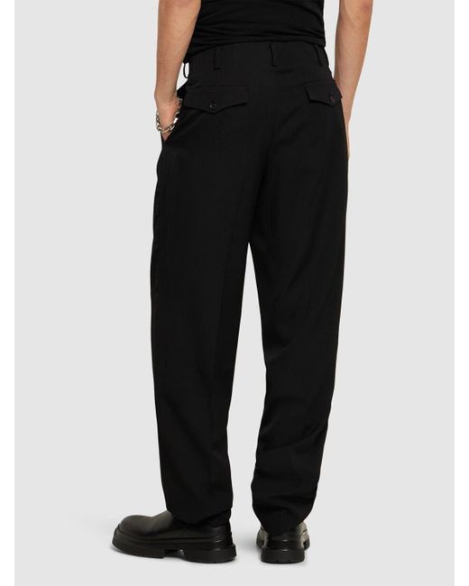 Pantalon en gabardine de laine z-2 Yohji Yamamoto pour homme en coloris Black