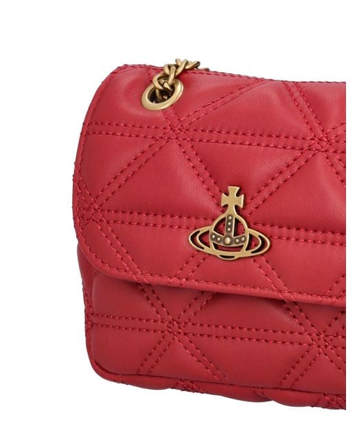 Petit sac porté épaule en cuir harlequin Vivienne Westwood en coloris Red