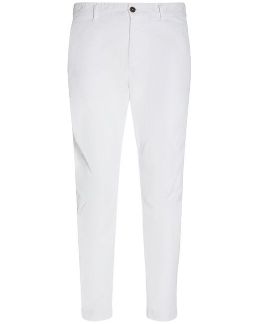 DSquared² White Sexy Chino Stretch Cotton Pants for men
