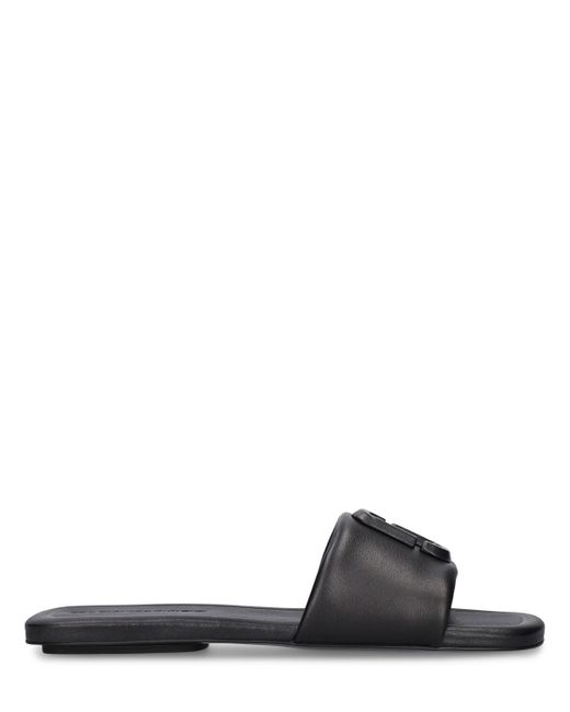 Marc Jacobs Black 10mm The J Marc Leather Sandals