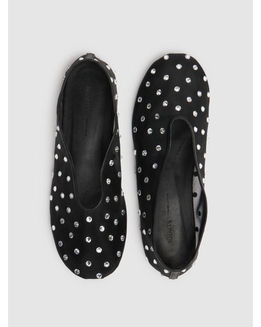Khaite Black Flache Schuhe Aus Mesh Mit Verzierung "marcy"