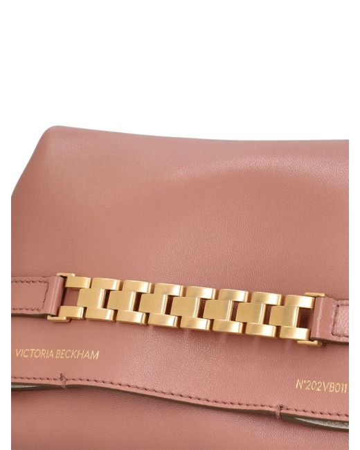Victoria Beckham Pink Mini Leather Pouch W/Strap
