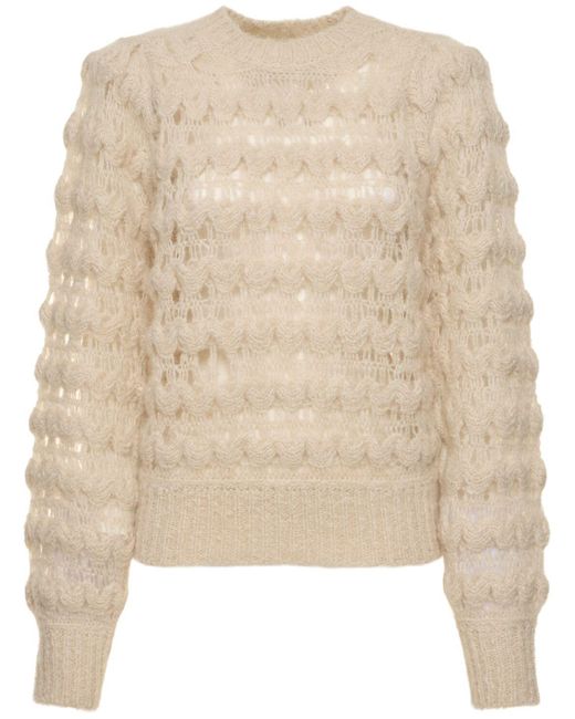 Isabel Marant Natural Sweater Aus Mohairmischung "elvira"