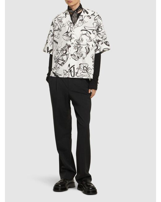 Charles Jeffrey White Hawaiian Shirt for men