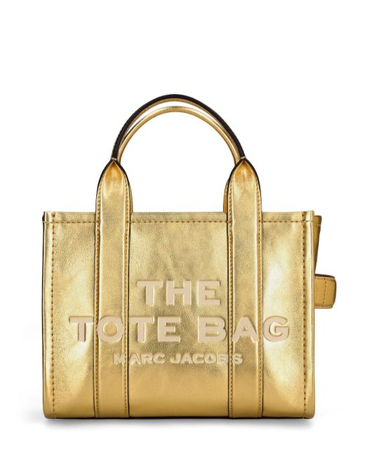 Marc Jacobs Metallic Tasche Aus Leder "the Small Tote"