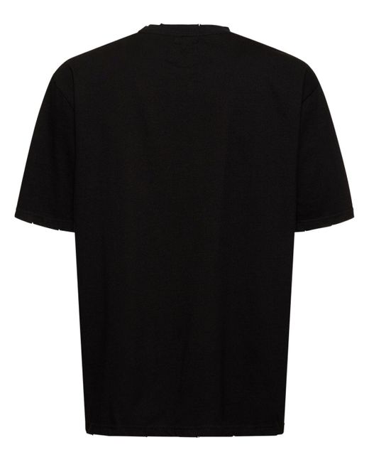 Someit Black K.O.K. Printed Cotton T-Shirt for men