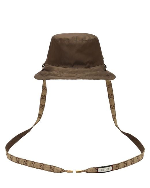 Gucci Brown Reversible gg Bucket Hat for men
