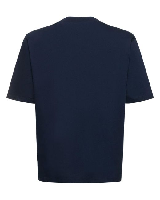DSquared² Blue Milano Printed Cotton T-Shirt for men