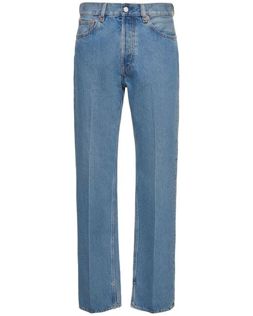 Jeans de denim de algodón con etiqueta Gucci de color Blue