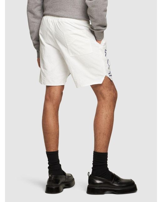 Shorts con logo di Rhude in White da Uomo