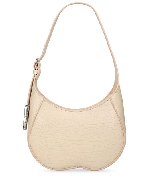 Burberry Natural Ll Chess Leather Shoulder Bag