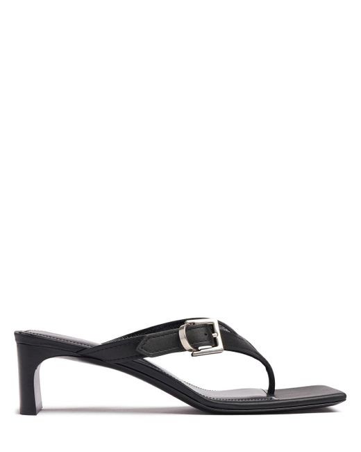 【関税・送料込み】Balenciaga Black Leather Bel Air Sandals Bel Air 50 leather sandals in black - Balenciaga | Mytheresa