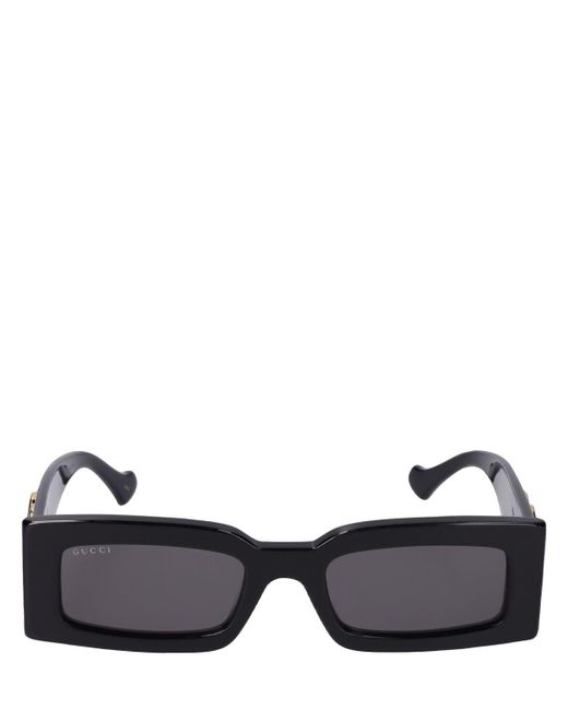 Gucci Black gg1425s Rectangular Acetate Sunglasses
