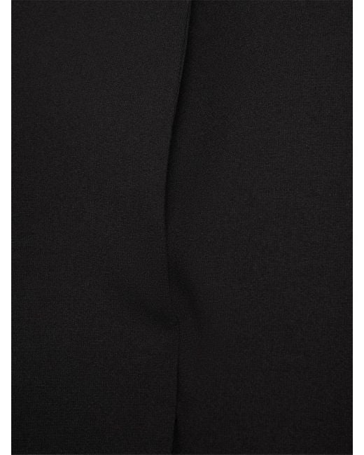 Max Mara Black Midikleid Aus Jersey "biada"