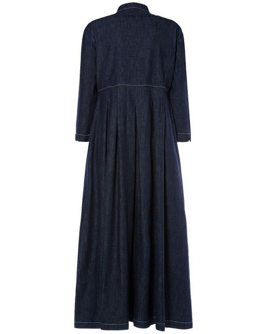 Max Mara Autore コットンデニムドレス Blue