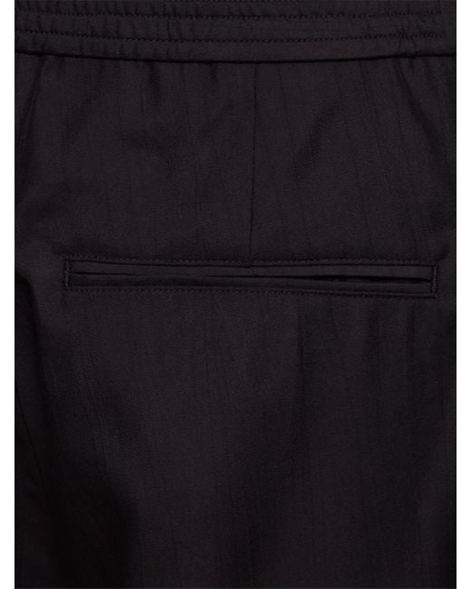 Our Legacy Black 28.5cm Crinkled Viscose Fluid Pants for men