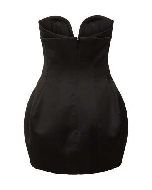 Monot Black Sweetheart Mini Dress