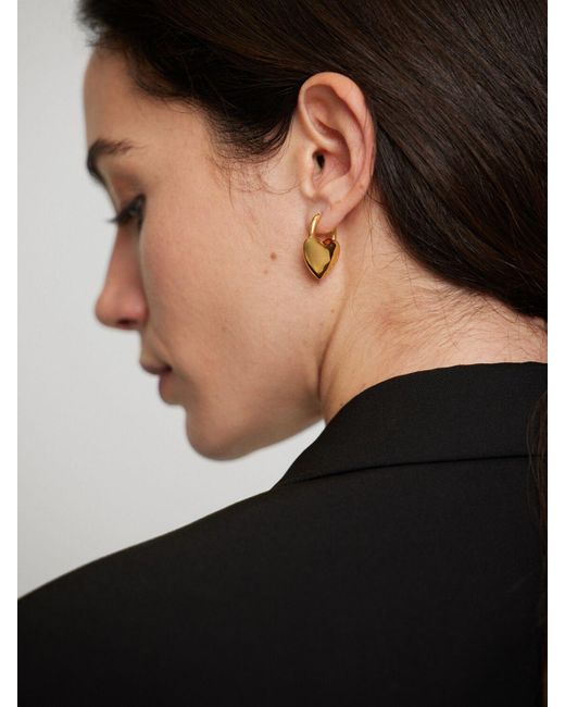Balenciaga Minnie Brass Earrings in Metallic | Lyst UK