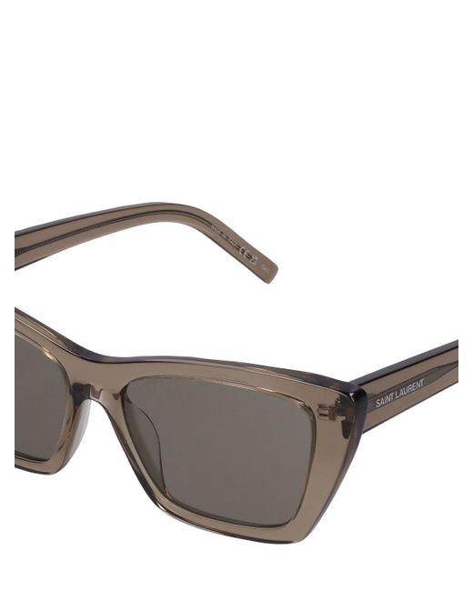 Saint Laurent Gray Sl 276 Mica Recycled Acetate Sunglasses