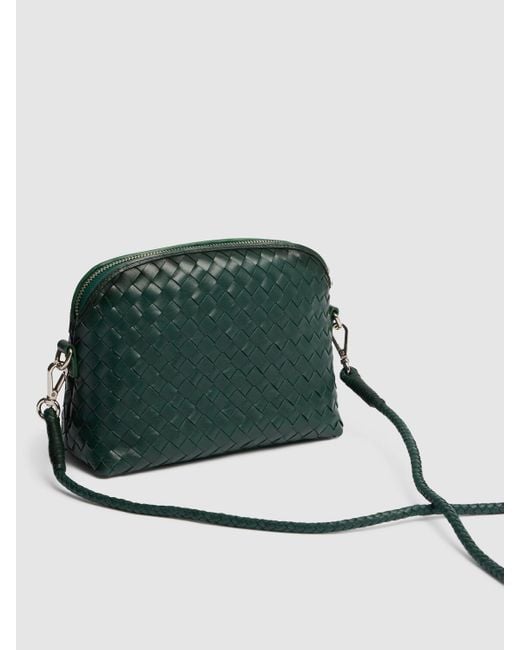 Dragon Diffusion Green Chunky Fellini Leather Shoulder Bag