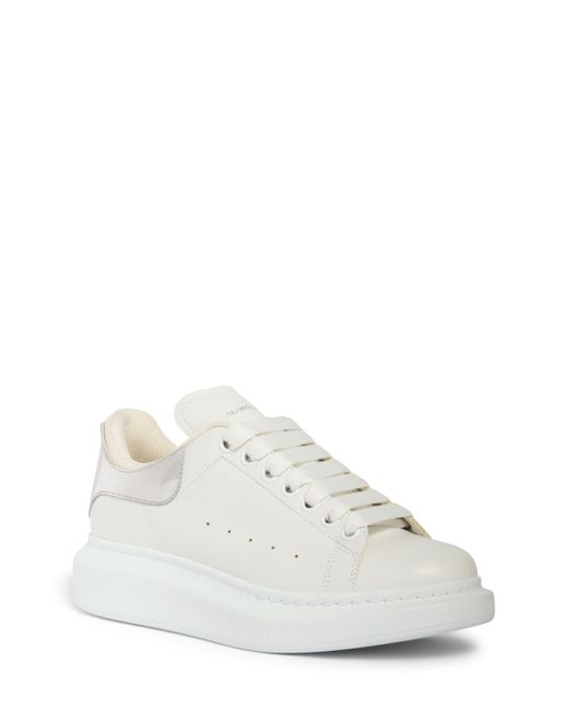 Sneakers de piel 45mm Alexander McQueen de color White