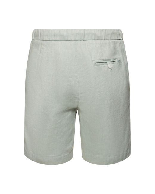 Shorts in lino di Frescobol Carioca in Gray da Uomo