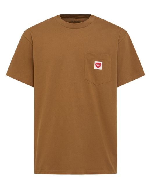 Hombre Camiseta De Jersey Carhartt de hombre de color Brown