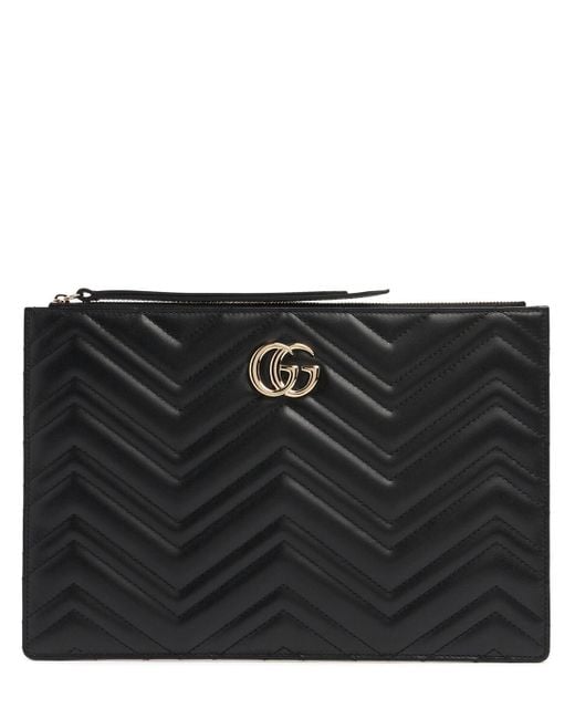 Donna Busta Grande Gg Marmont di Gucci in Black